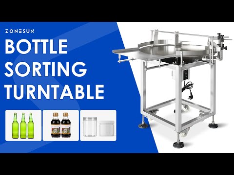 ZONESUN ZS-LP800N Bottle Turntable Unscrambler For Production Line
