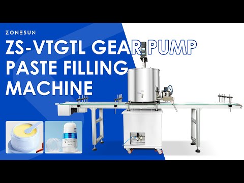 ZONESUN ZS-VTGTL2 Paste Filling Machine for Honey, Creams, Gels, Balms, Solid Perfume & Cosmetics