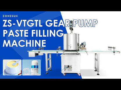 ZONESUN ZS-VTGTL2 Paste Filling Machine for Honey, Creams, Gels, Balms, Solid Perfume & Cosmetics