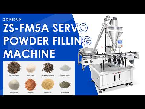 ZONESUN ZS-FM5A Automatic Powder Auger Filling Machine with Vibrating Feeder