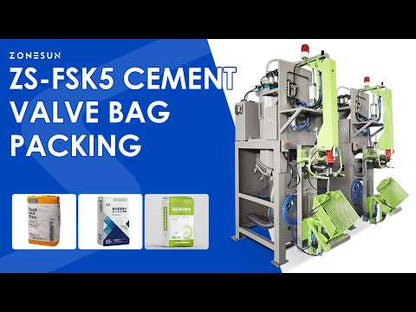 High Capacity: ZONESUN ZS-FSK5 Automatic Valve Bag Packing Machine for Cement & Dry Mortar