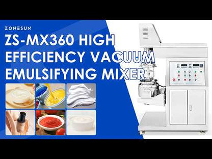 Perfect Emulsions: ZONESUN ZS-MX360 Lab Vacuum High Shear Mixer for Creams, Lotions &Pharmaceuticals