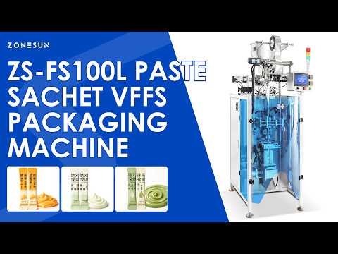 ZONESUN ZS-FS100L Automatic Rotor Pump Small Paste and Liquid Sachet Filling and Packaging Machine