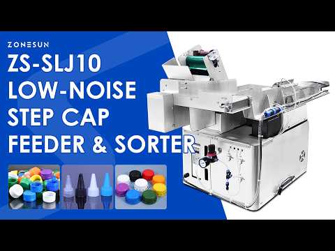 Quiet & Fast: ZONESUN ZS-SLJ10 Automatic Stepped Lifting Bottle Cap Feider and Sorter Machine