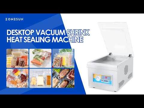 ZONESUN ZS-DZ260 Desktop Vacuum Sealer: Perfect for Food Preservation & Industrial Parts Packaging