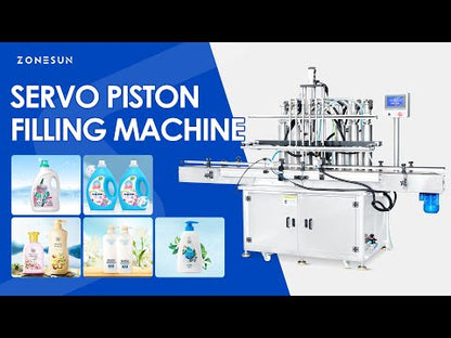 ZONESUN ZS-SV6HS Automatic 6 Head Servo Body Wash Filling Machine