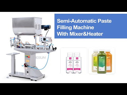 Zonesun ZS-GTU2S Semi Automatic 2 Heads Paste Filling Machine With Mixer