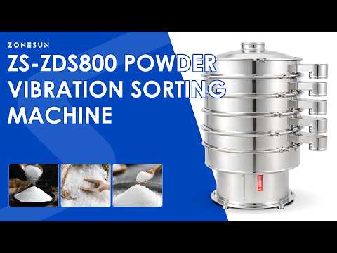 ZONESUN ZS-ZDS800 Multi-Layer Vibratory Powder Screening and Sorting Machine with Multiple Discharge Outlets