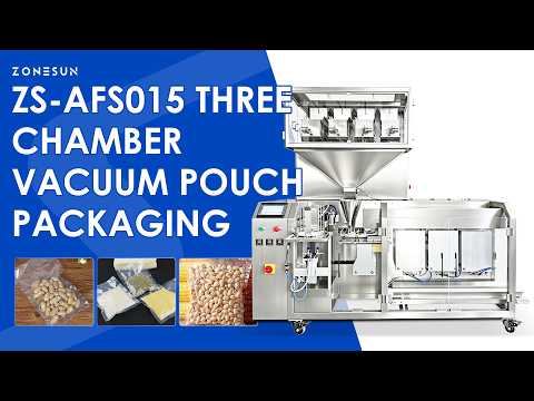 ZONESUN ZS-AFS015 Automatic Three Chamber Vacuum Pouch Packaging Machine