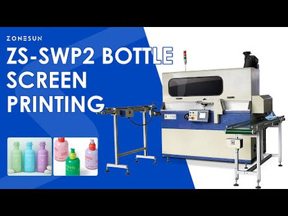 ZONESUN ZS-SWP2 Automatic Single Color Screen Printing Machine for Round and Oblate Bottles