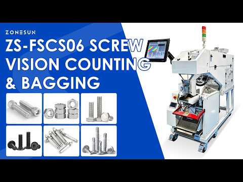 ZONESUN ZS-FSCS06 Automatic Screw Fastener CCD Vision Counting and Bagging Machine