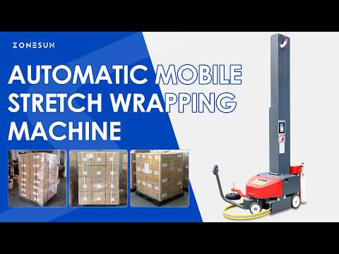 ZONESUN ZS-YPWM1 Automatic Mobile Pallet Wrapping Robot Robotic Stretch Wrapper