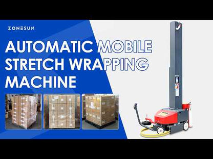 ZONESUN ZS-YPWM1 Automatic Mobile Pallet Wrapping Robot Robotic Stretch Wrapper