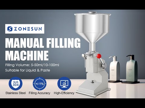 ZONESUN ZS-A03S Manual Filling Machine for Cream, Sauce and Honey Packaging