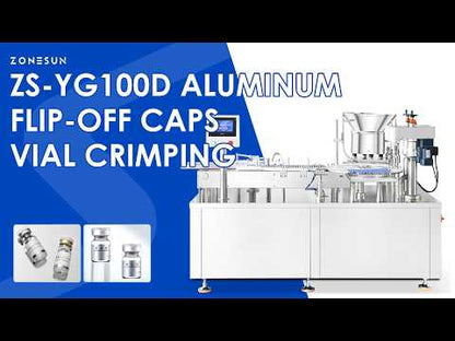 ZONESUN ZS-YG100D Automatic Double-Head Vial Aluminum Cap Crimping Machine