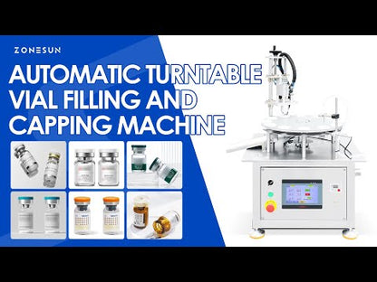 ZONESUN ZS-AFC1CB: Automatic Desktop Vial Filling & Capping Machine for Cosmetic & Pharma Use