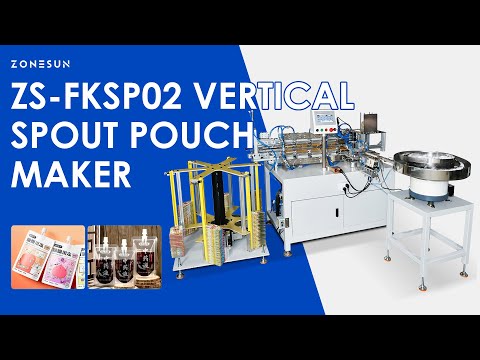 ZONESUN ZS-FKSP02: Automatic Spout Pouch Making Machine for Juice, Sauce, and Detergents