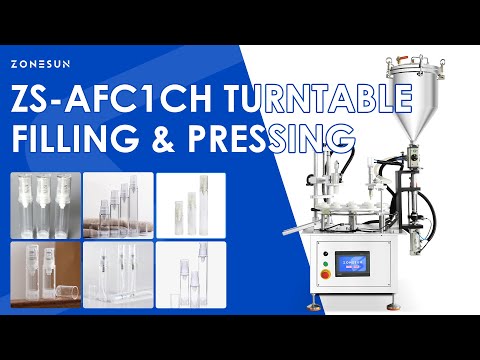 ZONESUN ZS-AFC1CH Automatic Filling and Cap Pressing Machine for Viscous Liquid Production