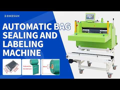ZONESUN ZS-TB103 Automatic Courier Bag Sealer Plastic Pouch Sealing Machine