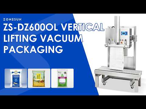 ZONESUN ZS-DZ600OL Vertical Lifting Vacuum Packaging Machine for Large Bags