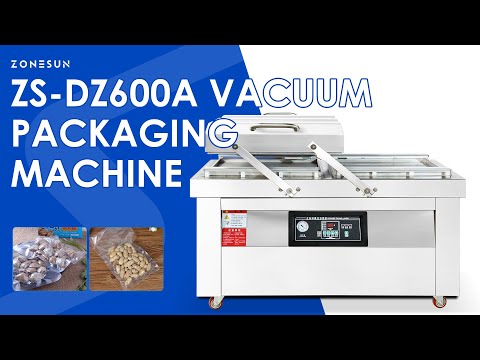 ZONESUN ZS-DZ600A Industrial Double Chamber Vacuum Packaging Machine for Food
