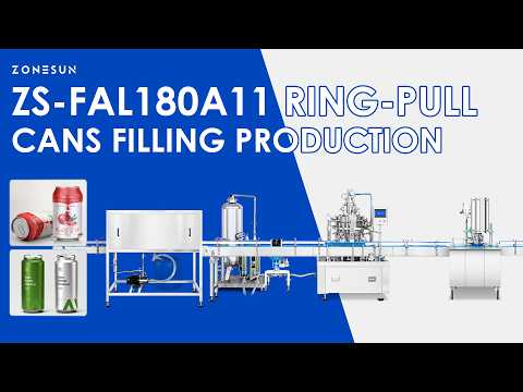 ZONESUN ZS-FAL180A11: Automatic Soda & Beer Can Filling Line | High-Speed Canning Machine