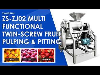 ZONESUN ZS-ZJ02 Double-Stage Fruit Vegetable Pulping Machine