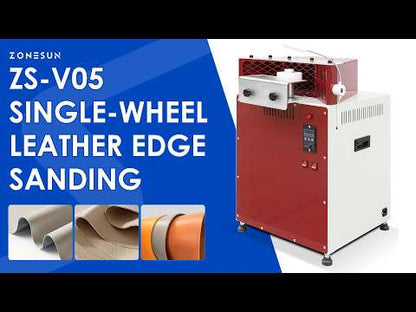 Smooth Finishing: ZONESUN ZS-V05 Variable Speed Leather Edge Sanding & Burnishing Machine