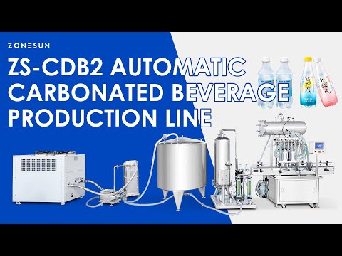 ZONESUN ZS-CDB2: Automatic Soda & Sparkling Water Production Line | Isobaric Filling Machine Demo
