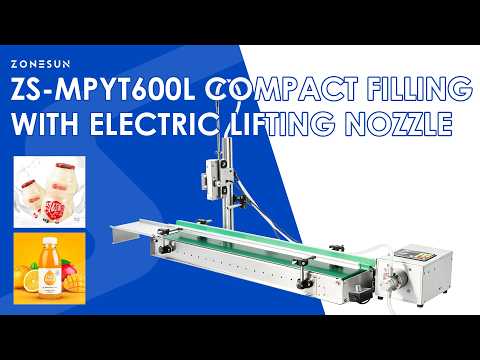ZONESUN ZS-MPYT600L Compact Magnetic Pump Filling Machine with Electric Lifting Nozzle
