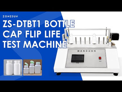 ZONESUN ZS-DTBT1 Automatic Flip Cap Durability Testing Machine for Cosmetics and Bottles