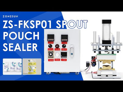 ZONESUN ZS-FKSP01 Semi-Automatic Spout Pouch Sealing Machine for Food, Cosmetics & Chemicals