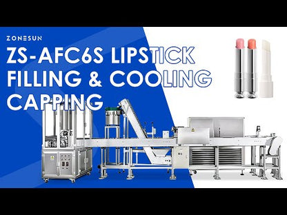 ZONESUN ZS-AFC6S Automatic Lipstick and Lip Balm Filling Line for Cosmetic Production