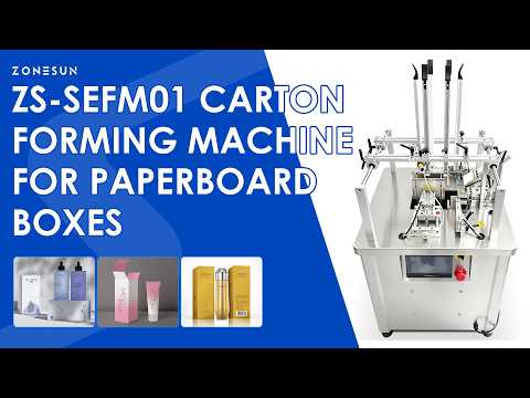 ZONESUN ZS-SEFM01 Semi-Automatic Carton Forming Machine for Paperboard Boxes