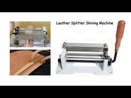 ZONESUN Manual Leather Skiver Machine Strap Splitter Handle Leather Peeling Tools