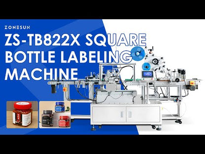 ZONESUN ZS-TB822X Automatic Top and Multi Sided Labeling Machine with Date Coding System for Bottles Boxes and Industrial Packaging