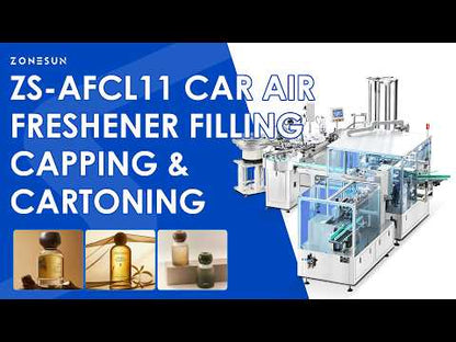 Full Automation: ZONESUN ZS-AFCL11 Car Air Freshener Filling Capping and Cartoning Production Line
