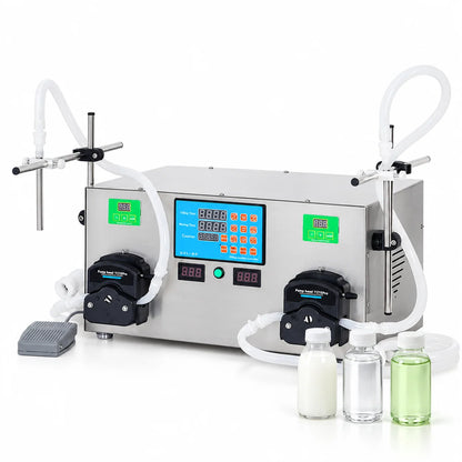 ZONESUN ZS-YTPP2W Semi-automatic 2 Nozzles Peristaltic Pump Liquid Filling Machine