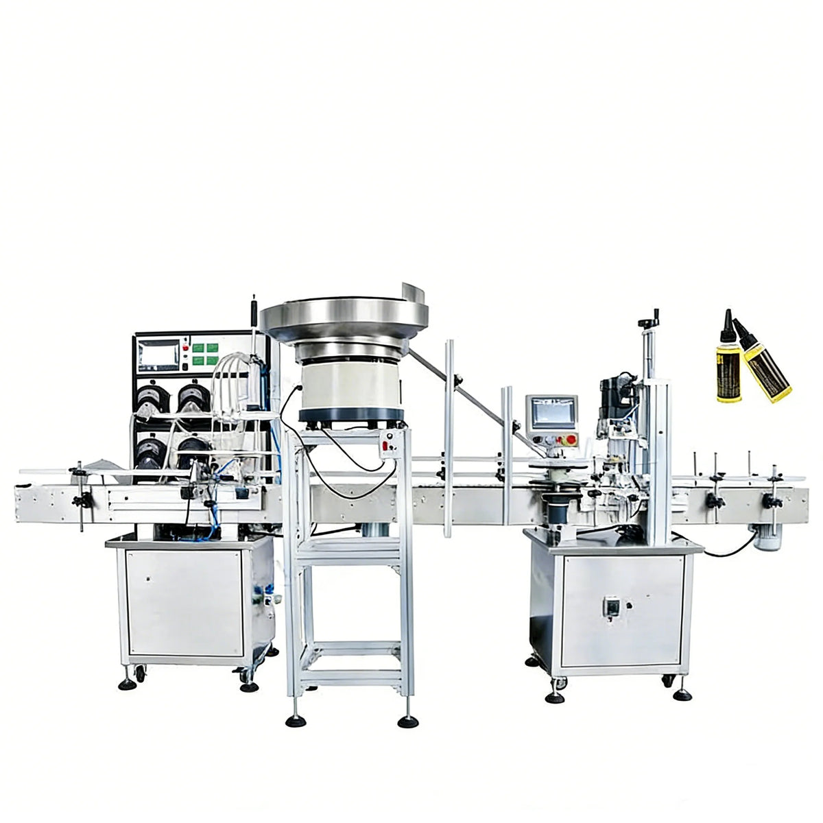 ZONESUN ZS-FAL180A6 Automatic 4-Head Liquid Filling and Capping Line