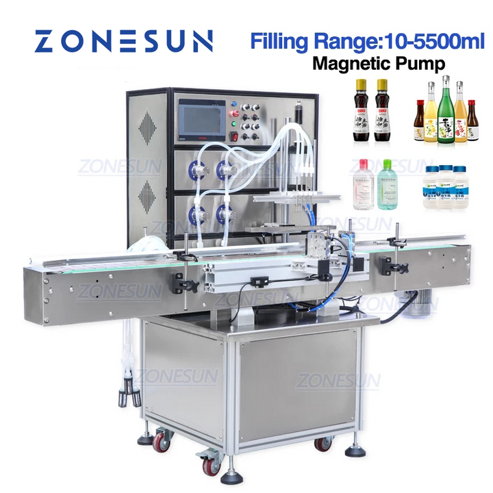 Zonesun ZS-VTMP80C Automatic Magnetic Pump Liquid Filling Machine