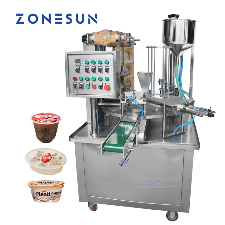 ZONESUN ZS-GF900I Automatic Rotary Liquid Cup Filling and Sealing Machine