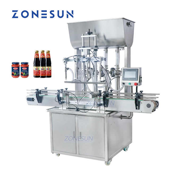 ZONESUN ZS-YT4T-4P Automatic Paste Filling Packing Machine