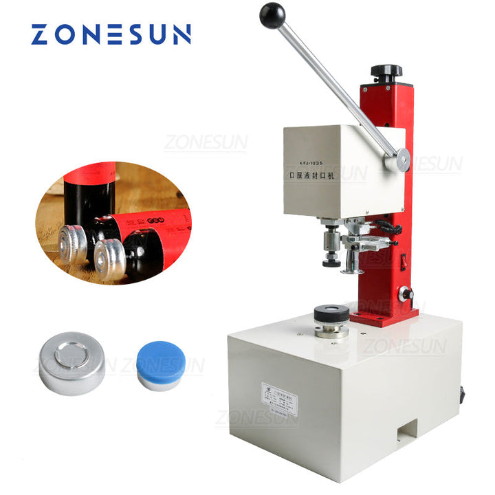 ZONESUN KFJ-1035 Electric Manual Capping Machine for Oral Liquid Penicillin Bottle
