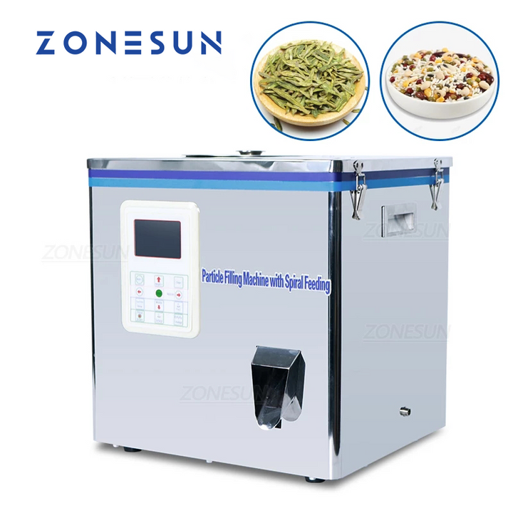 ZONESUN Sprial Particle Granule Filling Machine
