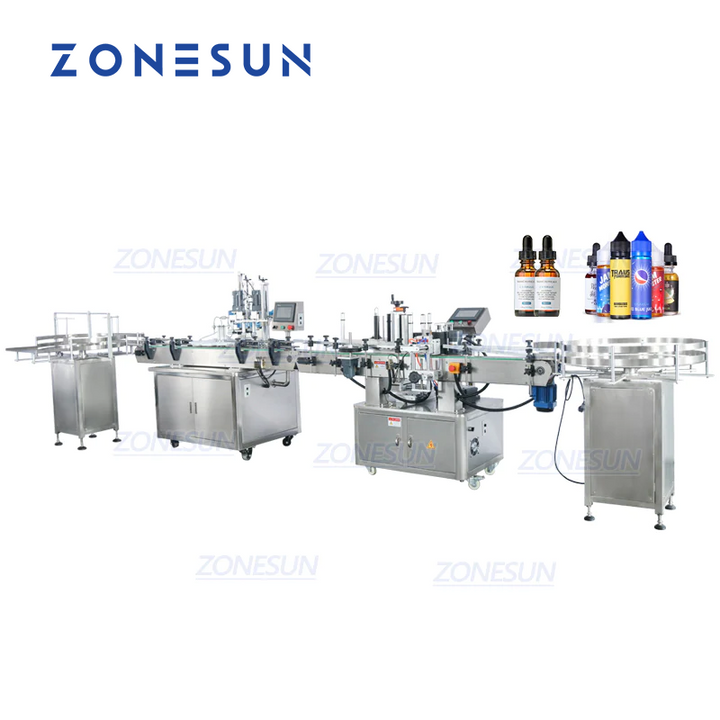 ZONESUN ZS-FAL180A8 Full Automatic Filling Capping and Labeling Machine