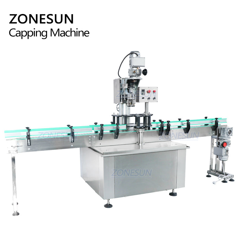 ZONESUN Custom Automatic Ropp Pilfter Proof Metal Cap Locking Crimping ...