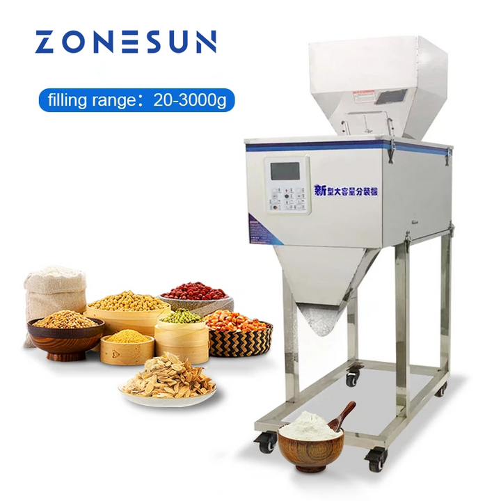 ZONESUN ZS-3000C 20-3000g Granular Powder Weighing Filling Machine