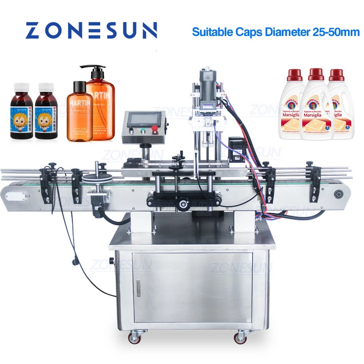ZONESUN ZS-XG440 25-50mm Automatic Electric Spray Bottle Capping Machine