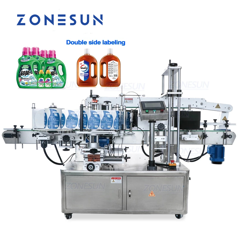 ZONESUN Automatic Double-sided Labeling Machine With Conveyor For ...