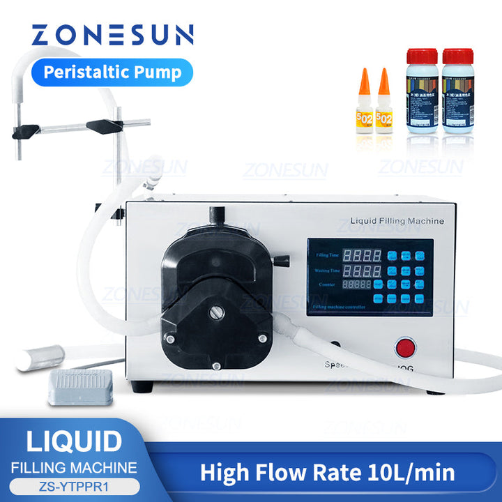 ZONESUN ZS-YTPPR1 Semi Automatic Large Flow Glue Peristaltic Pump Liquid Filling Machine